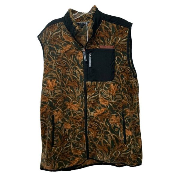 NWT Simply Southern Camo Print Fleece Vest Size Large - Picture 1 of 6